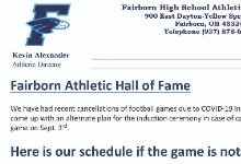 Athletic Hall of Fame Information