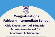 Fairborn Intermediate School receives "Momentum Award" for Academic Excellence!