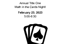 Math in the Cards Night at Baker Middle School 