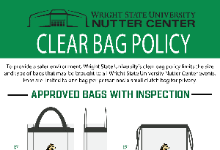 WSU Clear Bag Policy for Fairborn High School Graduation