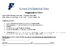 Girl's Basketball Camp