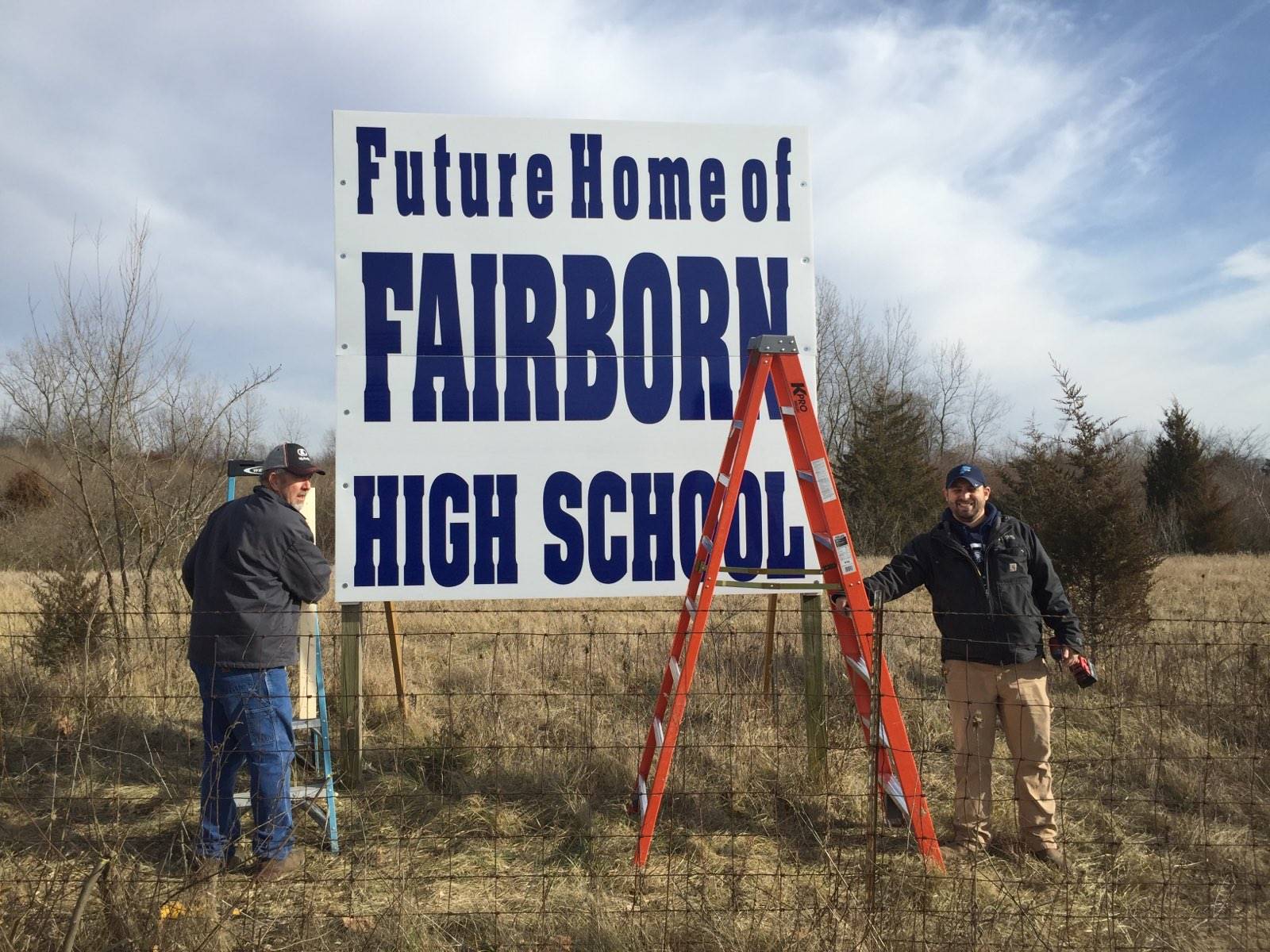 Fairborn High School land on Commerce Center Blvd.