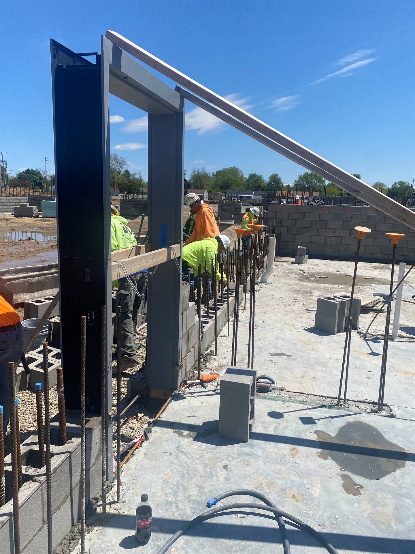 South Wall of Gym-May 12, 2021 Fairborn Intermediate construction site