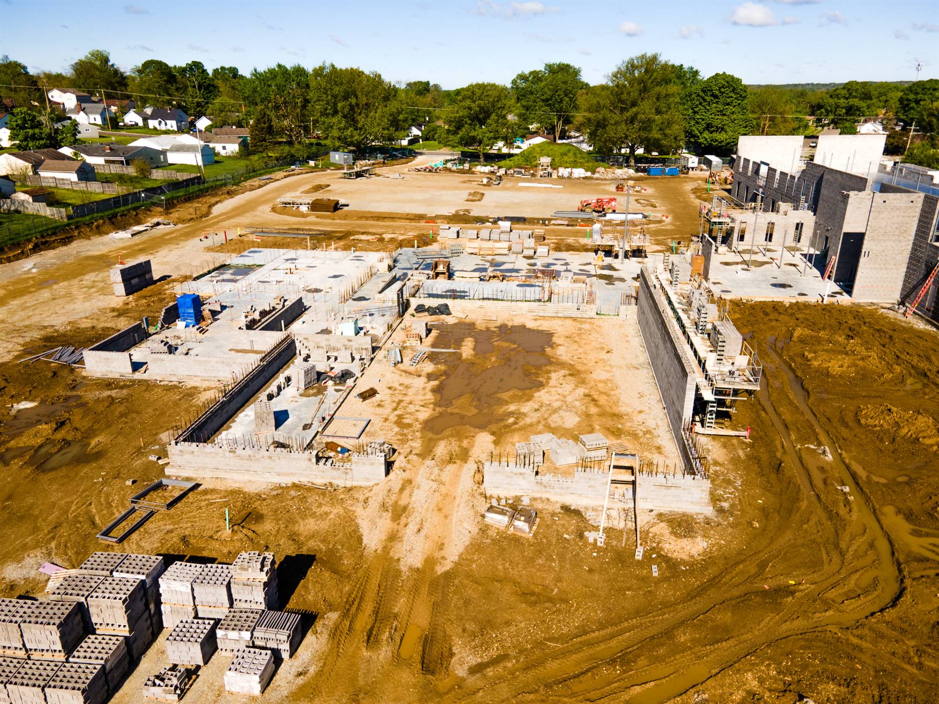 Fairborn Intermediate update May 8th -courtesy Mark Rickert, Busy Bee Aerials