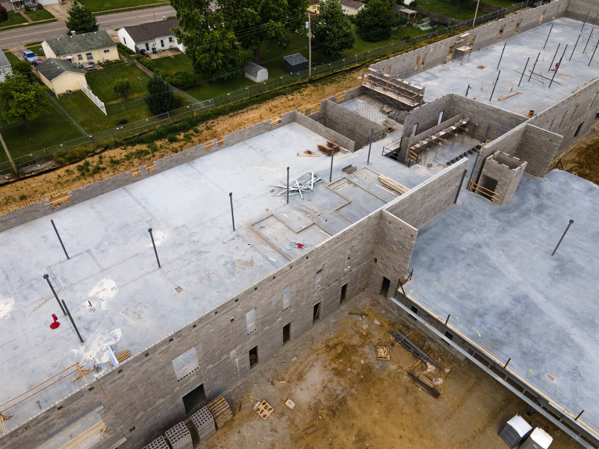 Fairborn Intermediate School View from June 27, 2021 photos from Mark Rickert Busy Bee Aerial Produc