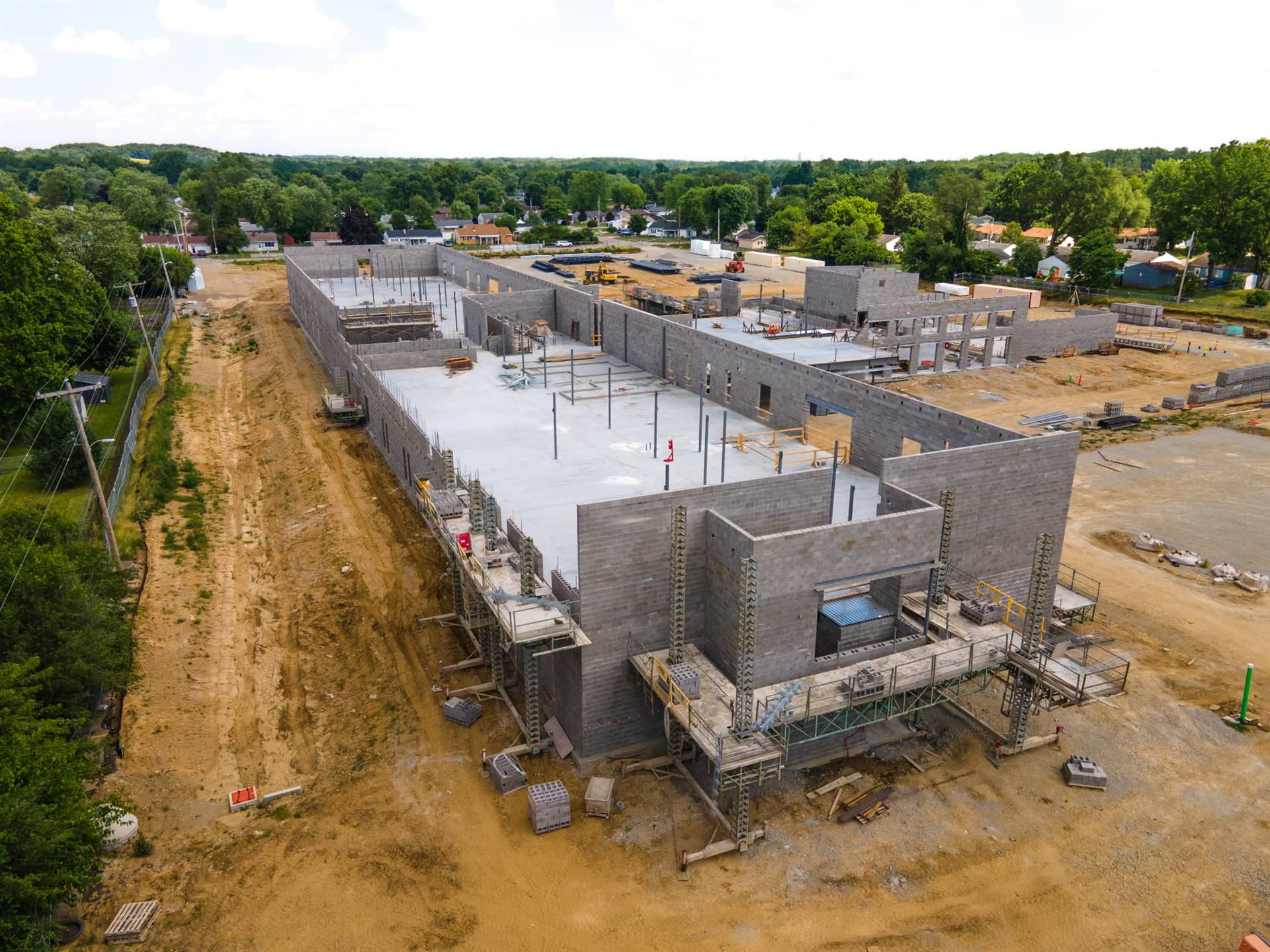 Fairborn Intermediate School View from June 27, 2021 photos from Mark Rickert Busy Bee Aerial Produc