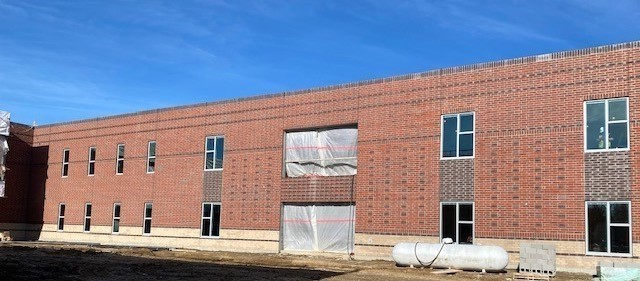 Construction photo-South Area B Fairborn Intermediate School January 12, 2022
