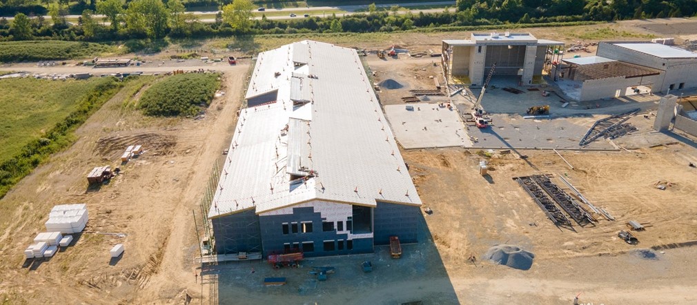August 18th view of Fairborn High School construction site from Busy Bee Aerial Productions LLC