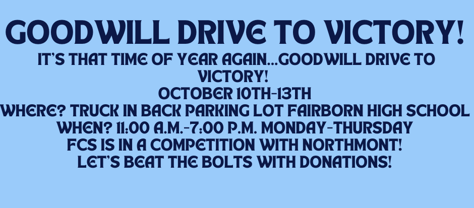 Goodwill Drive to Victory!