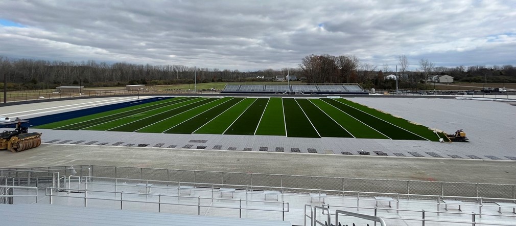 Beautiful turf at the new stadium at Fairborn High School 
