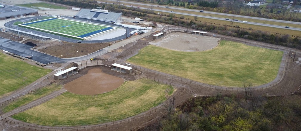 Updated photographs Fairborn High School construction site 11-22-2023