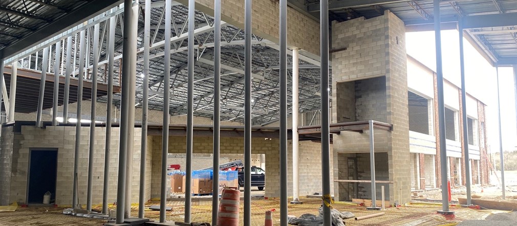 Fairborn High School construction photo April 6, 2023