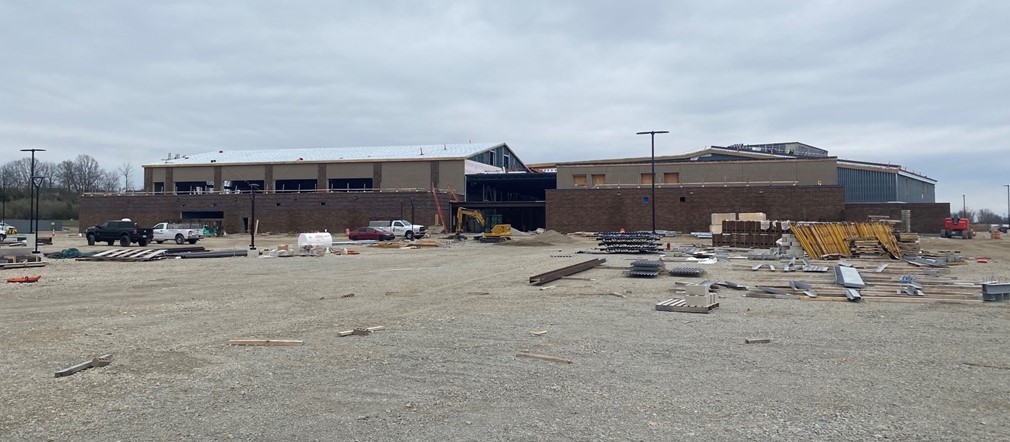 A view of the FHS construction site on Commerce Center Blvd. Thank you to the Fairborn community!