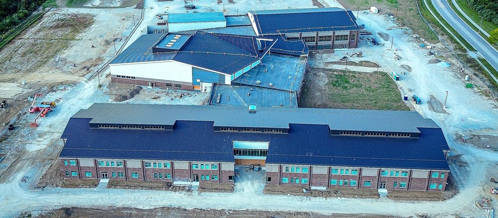 View of construction of FHS September 2023
