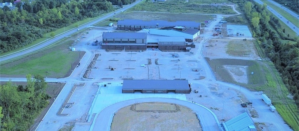 View of construction of FHS September 2023