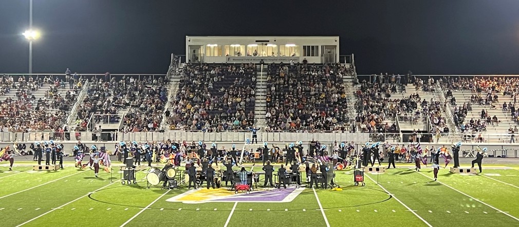 FHS Marching Band and Color Guard at Vandalia Butler halftime show!