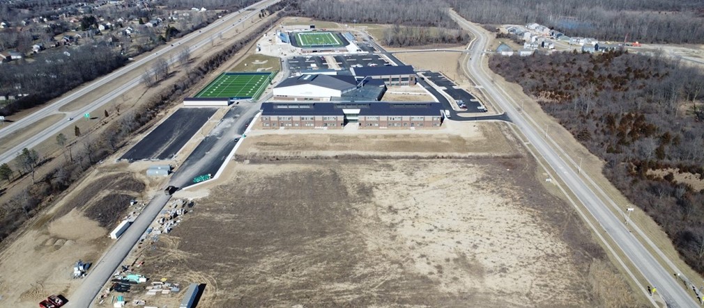 A view of FHS and the land for our middle school! February 21, 2024