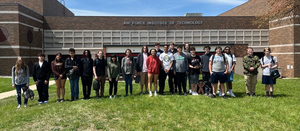 The Fairborn High School  PLTW (Project Lead the Way) Engineering and Biomedical classes attended special presentations today at the Air Force Institute of Technology where they learned about radar, robotics and much more!
