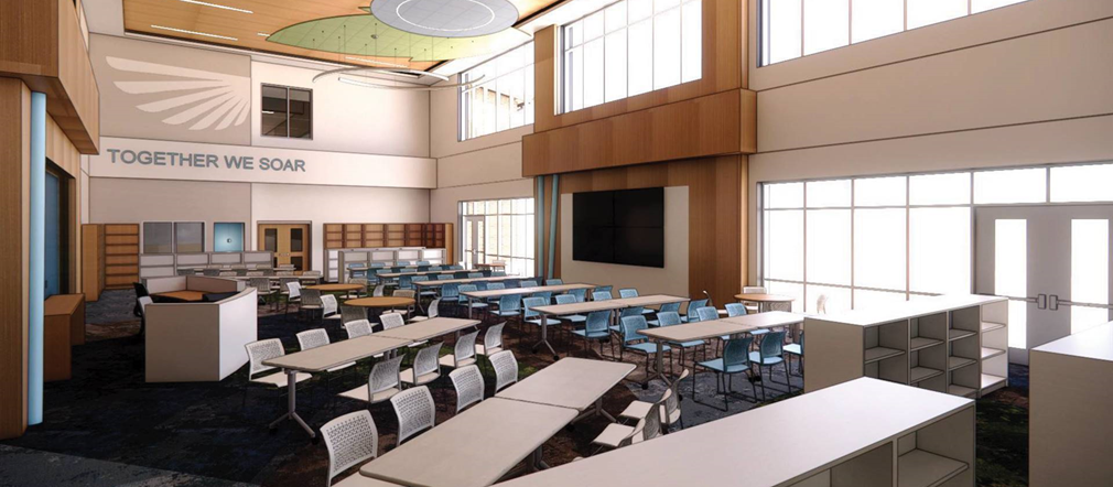 Rendering of Media Center Fairborn Middle School! Thank you Fairborn!