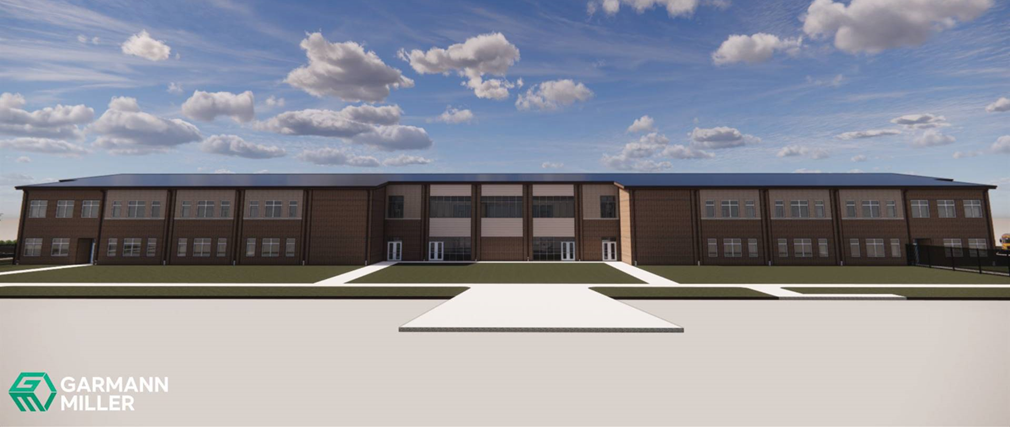 Rendering of Academic Wing Fairborn Middle School. Thank you Fairborn!