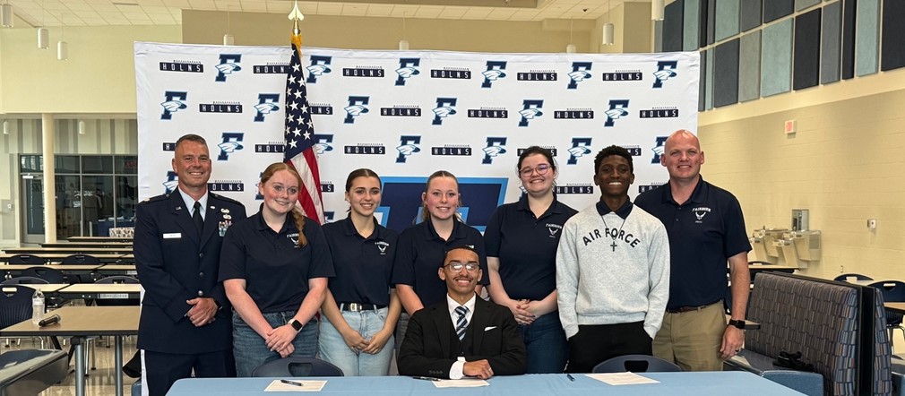 Military Signing Day at Fairborn High School! Congratulations Jordan Smith, Dartaynene Zimmerman and Markus Muchison!